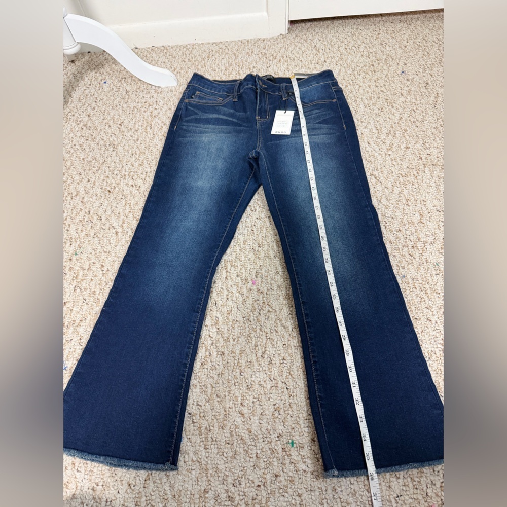Judy Blue Dark Indigo crop fit flare style Jeans size 30 new with tag - Picture 9 of 10